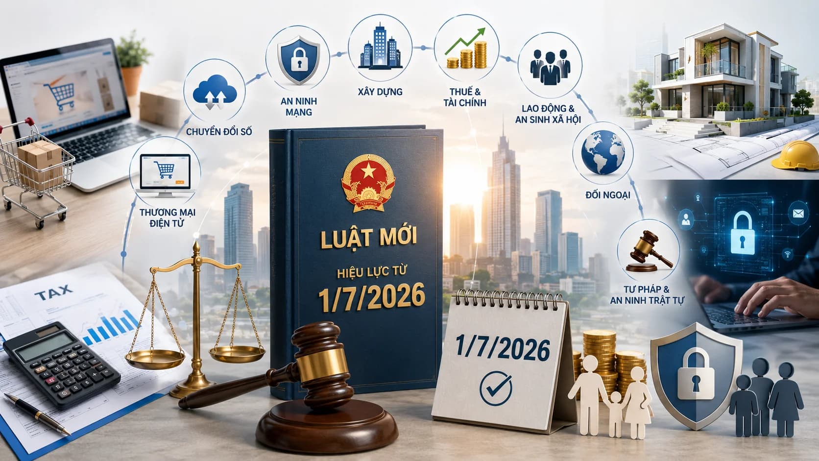 29 luật mới chính thức có hiệu lực từ 1/7/2026