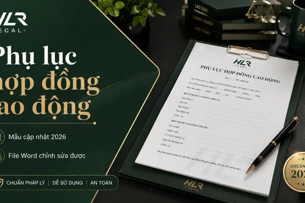 Mẫu Phụ Lục Hợp Đồng Lao Động Mới Nhất 2026 | HLR Legal Đà Nẵng